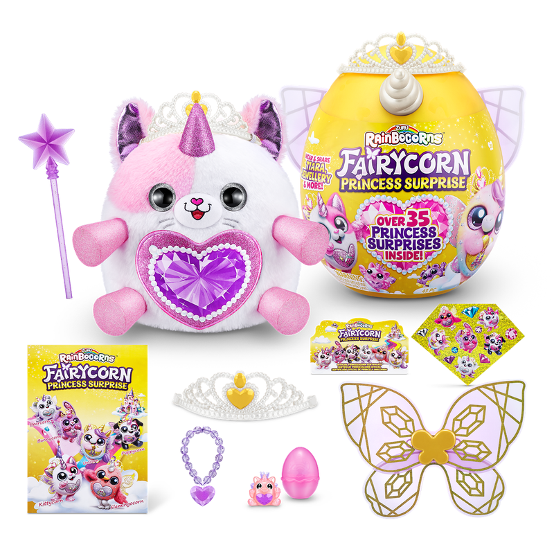 RAINBOCORNS Surpriza, jucarie de plus, Unicornul Curcubeu Fairycorn Cu Aripi infant-ro